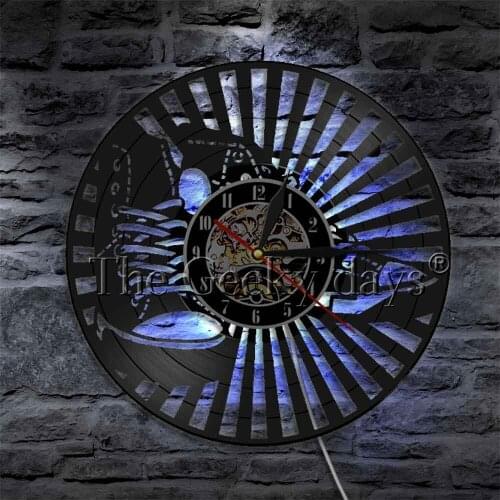Decorative LED Wall Lighting Shoes Design Vinyl Record Nightlight Clock Modern Wall Art Decor LED Wall Decor