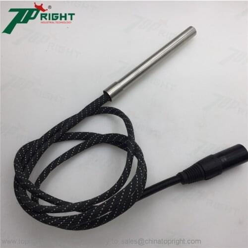 Dia.6.5 x100mm cartridge heater with 5pins male plug 120/220v