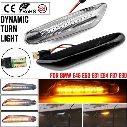 For BMW E46 E36 E60 E61 E90 E92 E93 X1 E84 X3 Led Dynamic Turn Signal Light Side Fender Marker Sequential Blinker Lamp