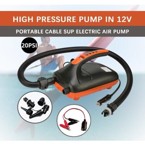 Ruitx Electric Air Pump 20psi 12v Dc High Pressure Pump With Intelligent Dual Stage Auto-off Function For Inflatable Boat
