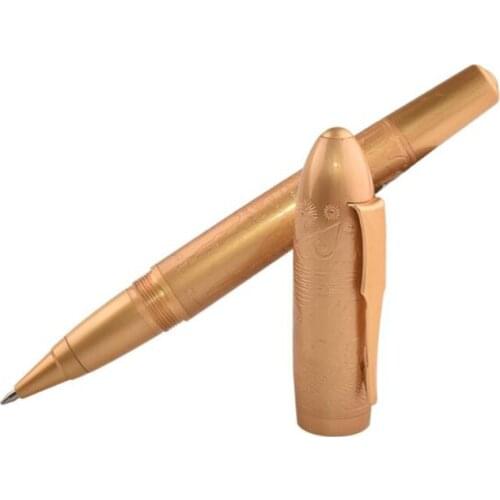 Fuliwen Metal Elegant Fine Copper Big Size Golden Roller Ball Pen For Office & Home Stationery Collection New