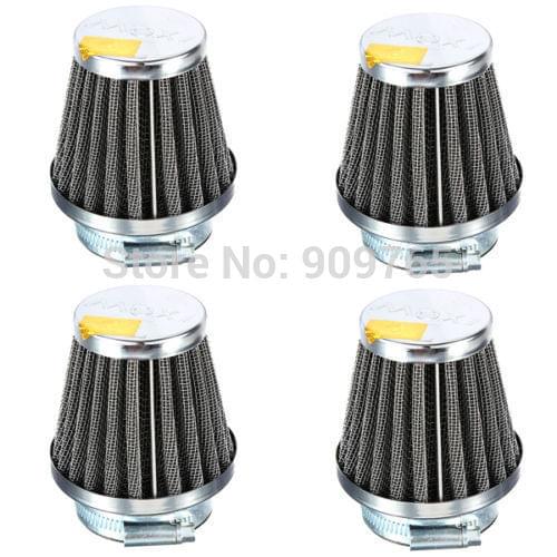 4x Motorcycle 60mm Air Pod Filter For Honda Kawasaki Suzuki Yamaha KTN Universal