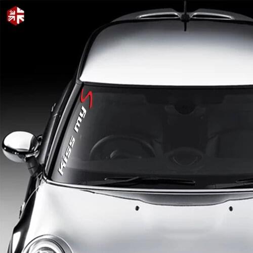 Kiss My S Car Window Sticker Body Decal For MINI Cooper R50 R52 R53 R55 R56 R57 R58 R59 R60 R61 F54 F55 F56 F57 F60 Accessories