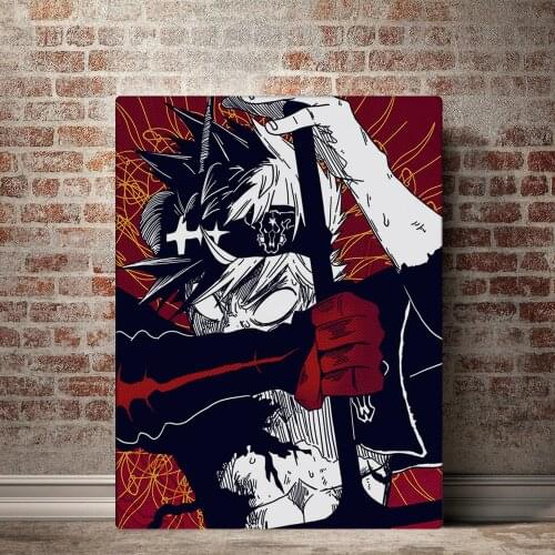 HD Prints Black Clover Asta Poster Wall Art Japan Anime Canvas Painting Home Decor For Bedroom Background Modular Pictures Frame