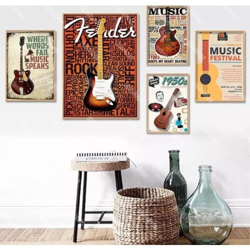New Custom Guitar Music Poster Canvas Poster 30X45cm,40X60cm Art Home Decoration Cloth Fabric Wall Poster Print Silk Fabric