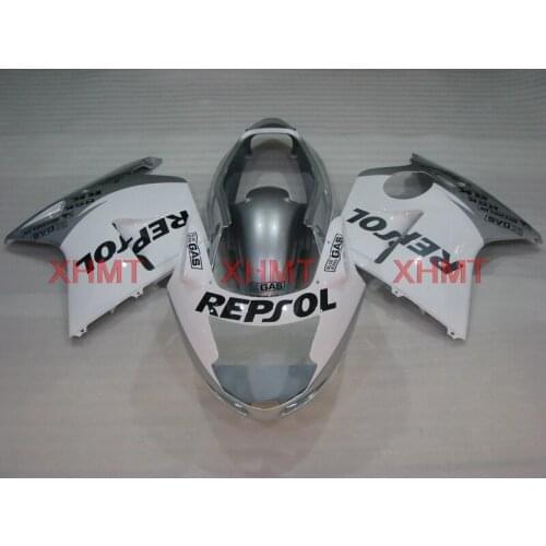 For CBR 1100 XX 1996 - 2005 Fairing Kits BLACKBIRD 2003 Motorcycle Fairing CBR1100XX 2002 Silver White Repsol Plastic Fairings