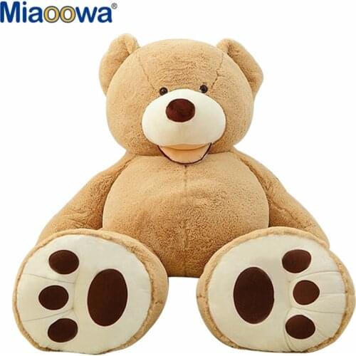 Huge 1-2m Cheap Giant Unstuffed Empty USA Teddy Bear Skin Coat Soft Big Skin Shell Semi-finished Plush Toys Kid Doll Girls Gift