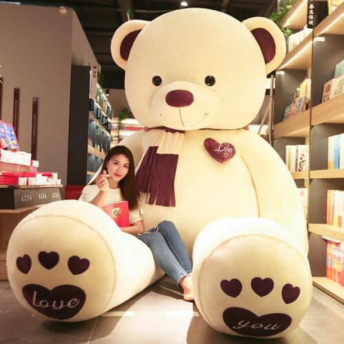 New Huggable High Quality 4 Colors Teddy Bear With Scarf Stuffed Animals Plush Toys Doll Pillow Kids Lovers Birthday Baby Gift