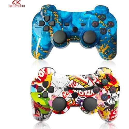 K ISHAKO Anti-slip Silicone Cover Skin Case for Sony PS3/PS2 For DualshockController Joypad Gamepad Joystick Control &Stick Grip