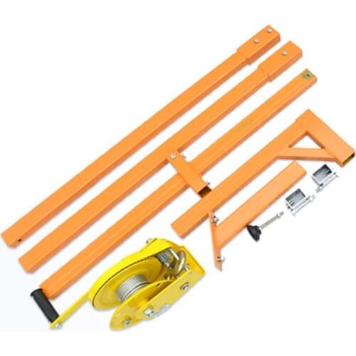 Manual Stainless steel, outside installation lifting tool, crane, folding, self-locking manual winch assembly air conditioner