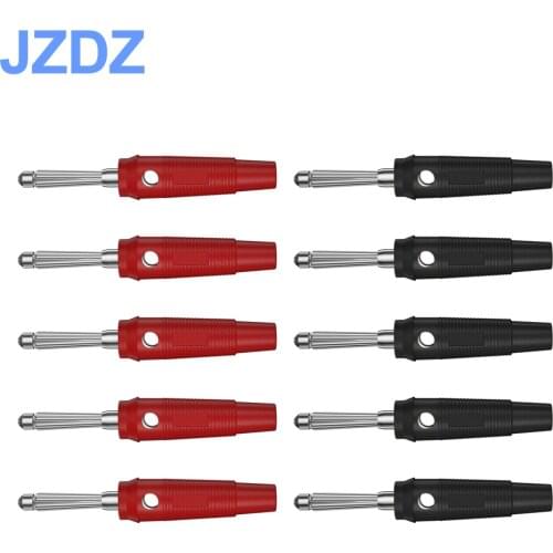 JZDZ 10pcs 4mm copper banana plug can be connect Test Probes For Speaker Amplifier J.10020