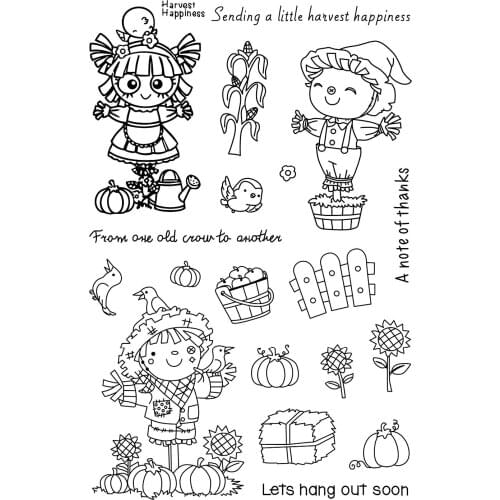 Scarecrow stamp Clear Stamp for Scrapbooking Transparent Silicone Rubber DIY Photo Album Decor A193