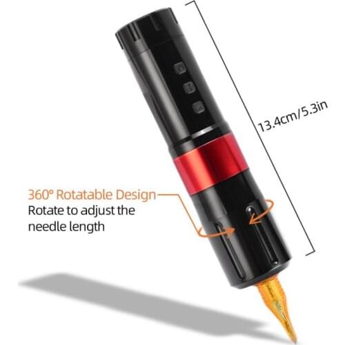 Tattoo Machines Pen Professional LED Digital USB Aluminum Alloy Permanent Makeup Tattoo Gun Equipment Body Art 2000mAh 10000rpm