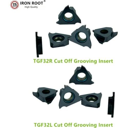 CNC Lathe Cutting Tool TGF32R / TGF32L 130 LDA 135mm 140mm145mm150 Shallow Grooving Carbide Insert For KTGFR/L STGFR/L Holder