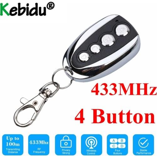 Kebidu Universal ABCD 4 Key 433MHZ Remote Control Cloning 4 Channel Auto Car Garage Door Duplicator Rolling Code For Car