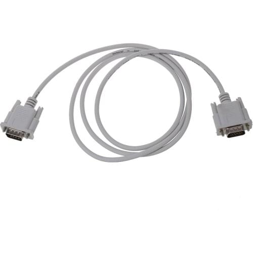 VGA DB15 Male To RS232 DB9 Pin Male Adapter Cable / Video Graphic Extension Cable (White 1.5M)