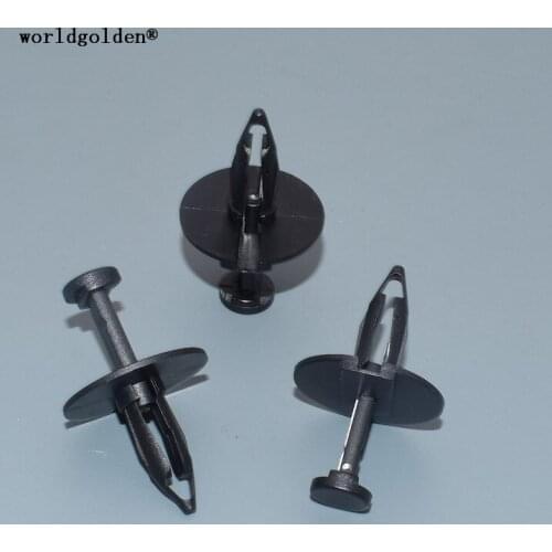 Worldgolden 100pcs auto fasteners Splash Shield & Fascia Retainer for Ford#N803421-S(N803421S) Chryler#6501590