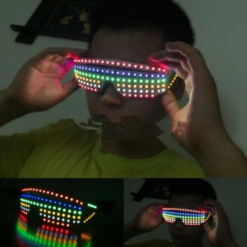 Hot Sale Colorful Led Luminous Growing Lighting Up Glasses Illuminate Gift Glasses For Event Party Supplies DJ Club Stage Show