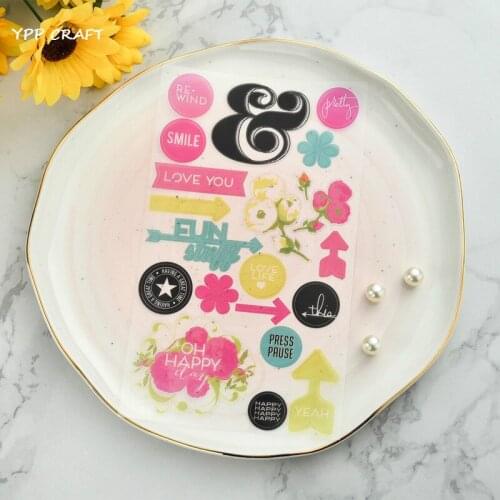 YPP CRAFT Happy Creative Photo Decoration Self-adhesive Stickers for Scrapbooking Happy Planner/Card Making/Journaling Project