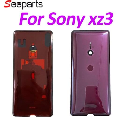 Back Glass For Sony Xperia XZ3 Back Cover Housing with Rear Camera Lens For Sony XZ3 Back Cover H9436 Replacement