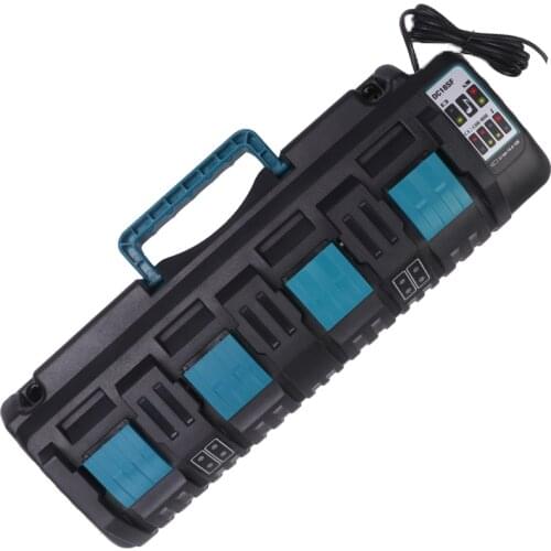 For Makita EU Plug battery charger with Two USB port 14.4V 18V DC18RD DC18RC DC18SF BL1430 BL1860 BL1840 BL1830 3A Free shipping