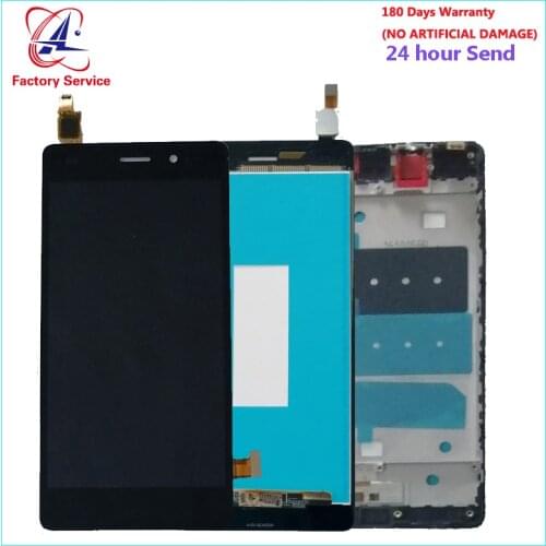 For Huawei P8 lite LCD Screen Display+Touch Screen Digitizer Sensor Assembly Replacement With Frame For Huawei P8 Lite ALE-L21