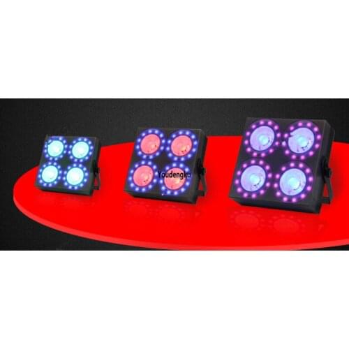 2 pieces Pro 4 eyes led 2x2 audience blinder led stage light 4 head x30W rgb led audience blinder light