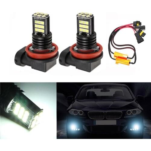 2x H8 H11 LED Fog Light Driving Bulbs No Error For BMW E63 E64 E90 E91 E92 E93 328i 328xi X5 E53 E70 E46 325i 330i X3 E83