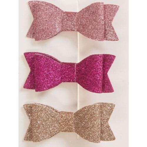 3 pcs New Fashion Girls Hair Clips Sequins Women Big Bowknot Girls Hairpin Hairpin Bow Accessories