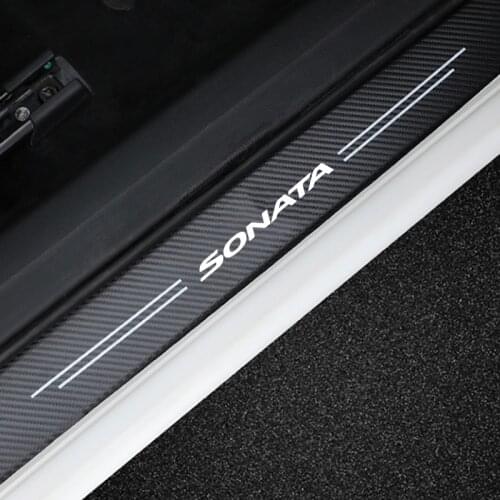 4Pcs For Hyundai Sonata 2012 2011 2010 2009 2008 2007 2006 2005 2004 2003 2002 2001 2000 Car Door Threshold Sticker Accessories