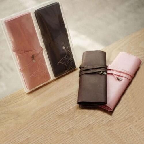 Pencil Case For Girls School PU Leather Pencil Bag Pencilcase School Supplies Stationery Gifts