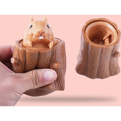 Children toys fun kids decompression toys fidget toys decompression toys antistress Squeezing the le Evil Magic Squirrel Cup