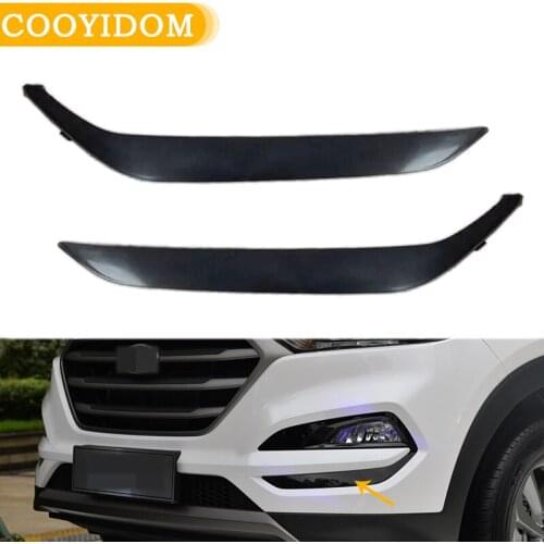 Daytime running lamp Frame cover trim Fog Light Frame cover trim For Hyundai Tucson 2015 2016 2017 2018 Trim Sticker Accessories