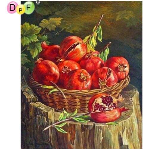 DPF 5D DIY full square diamond embroidery pomegranate diamond painting cross stitch mosaic painting decoration gift