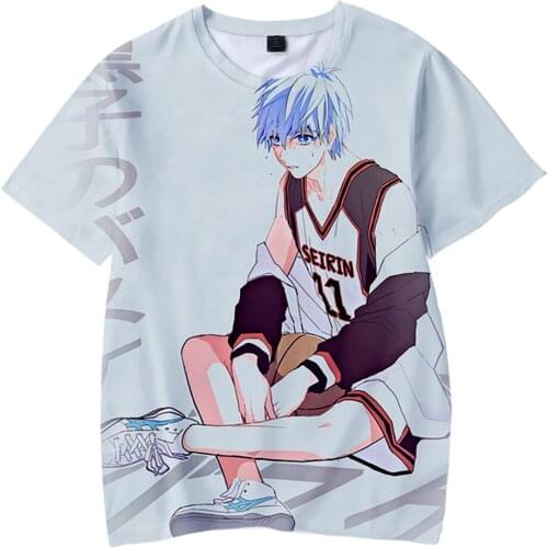 Anime Kuroko No Basket 3D O-Neck T-shirt Kids/Children Boy/Girls Summer Short T-shirt Kids Casual Streetwear Clothes Tops