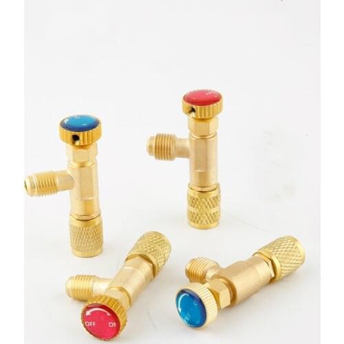 R22/R410 Refrigeration Charging Adapter Liquid Addition Accessory Control Home Refrigerationing Tool for Safety Valve Service