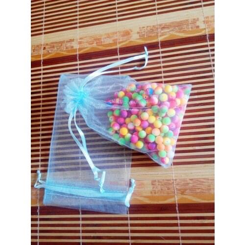 Multi 50-1000pcs Sky Blue Gift Bags For Jewelry/wedding/christmas/birthday Yarn Bag With Handles Packaging Gifts Organza Bags