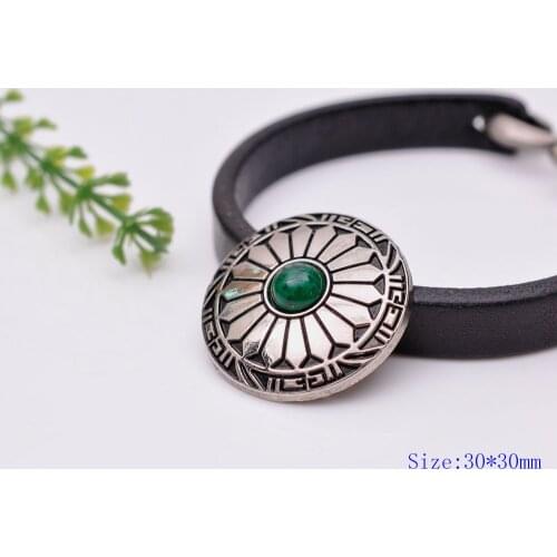 10pc 30X30mm Western GREEN Turquoise Floral Cowboy Arts Craft Saddles Repair Concho Sets