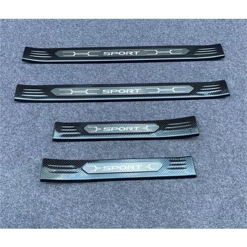Stainless Steel Door Sill Scuff Plate For Toyota RAV4 RAV 4 2019 2020 Welcome Pedal Trim Car Styling Accessories