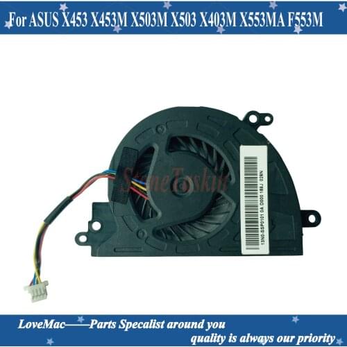 Laptop CPU Cooling Fan For ASUS X453 X453M X503M X503 X403M X553MA F553M Notebook Cooler Fan KSB0505HBA02 DC05V