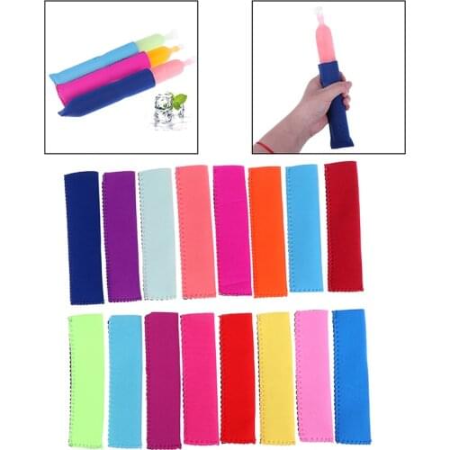 New 5pcs/lot Popsicle Sleeve Ice Sticks Cover Children Anti-cold Ice Cover Bag Popsicle Ice Pop Lolly Freezer Holder