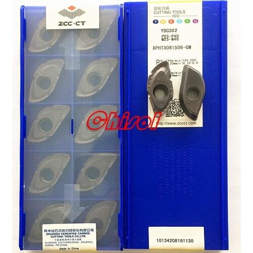Original cnc milling inserts XPHT16R0803-GM XPHT20R10T3-GM XPHT25R1204-GM XPHT30R1506-GM XPHT32R1606-GM YBG302 milling blade