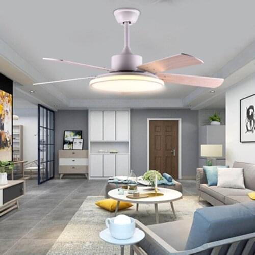 Ceiling Fan Light Nordic Modern Dinning Room Bedroom Living Room Restaurant Solid Wood Fan Lamp Free Shipping