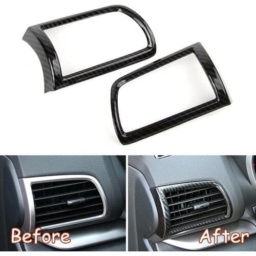 Car Dashboard Side Air Vent Frame Trim Car Stickers For Mitsubishi Eclipse Cross 2018 Car Accessories 2Pcs