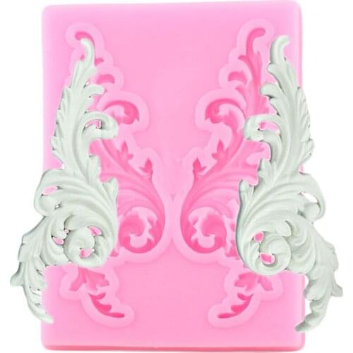 Relief Flower Vine Cake Border Silicone Molds Fondant Candy Polymer Clay Mould Cake Decorating Tools Chocolate Gumpaste Moulds