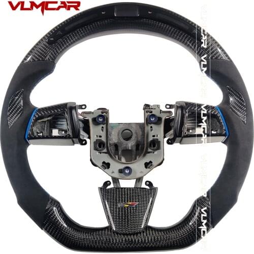 Custom Carbon Fiber Steering Wheel With LED For Cadillac CTS-V