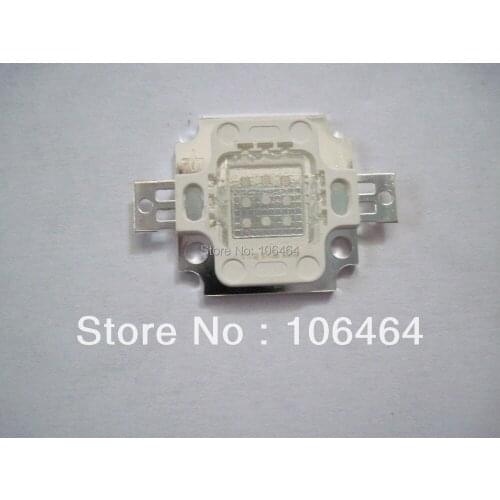 10pcs/lot 10W Blue 465nm-470nm LED 45mil IC High Power LED 600LM 9V-12V 900mA Lamp Bulb for fish tank project Directly