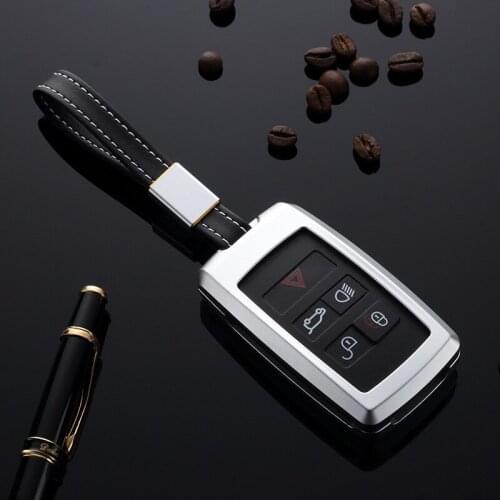 YooToBo Aluminium Alloy Key Cover Shell Case Holder Ring For 2018 Land Rover Range Rover Sport Evoque Velar Discovery 5