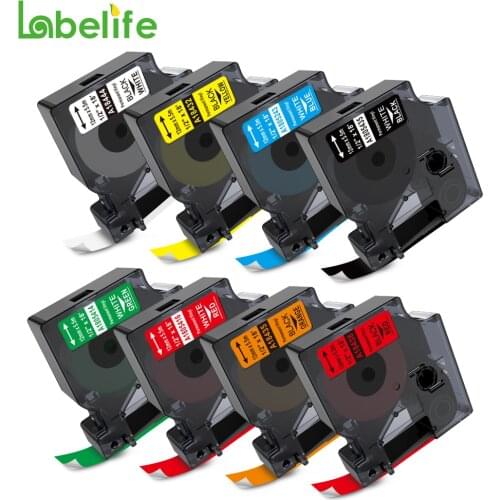 1PC 18444 18432 18435 18438 Compatible for DYMO Rhino IND Vinyl Label Tape 18443 1805430 1805431 for DYMO Rhino 5000 Label Maker