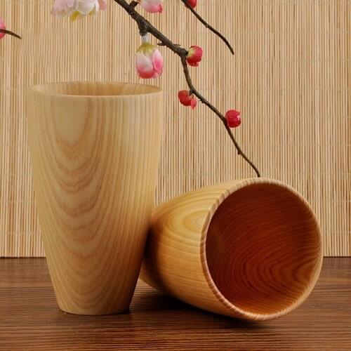1Pc Portable Heat Insulated Wooden Water Tea Cup Kitchen Bathroom Toothbrush Storage Holder
